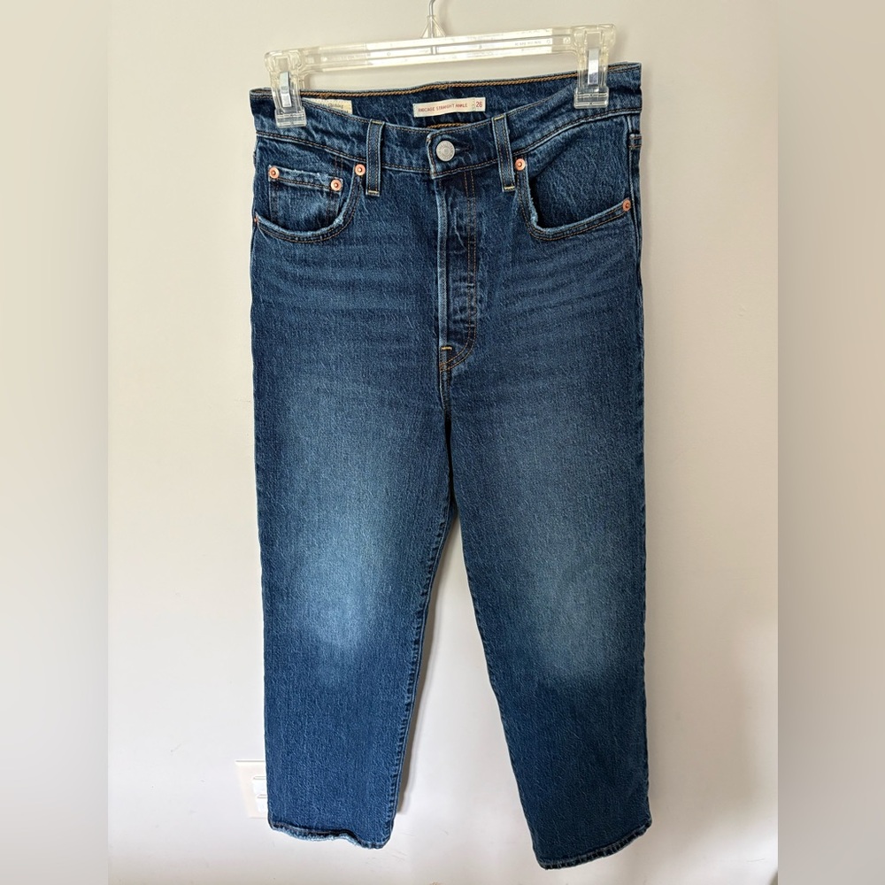 Levi's Ribcage Ankle Straight Jean - like new